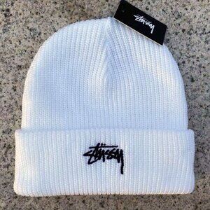 NWT Stüssy Beanie White Hats